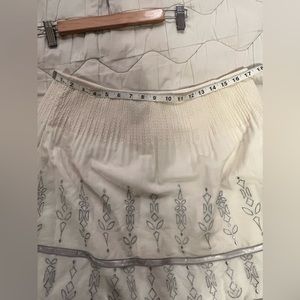 White House Black Market Silk blend MIDI Skirt S